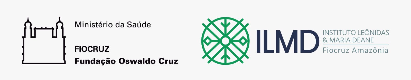Assinatura institucional Ministério da Saúde, Fiocruz e ILMD – Instituto Leônidas e Maria Deane, Fiocruz Amazônia