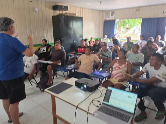 Demonstração do projeto em ambiente de reunião